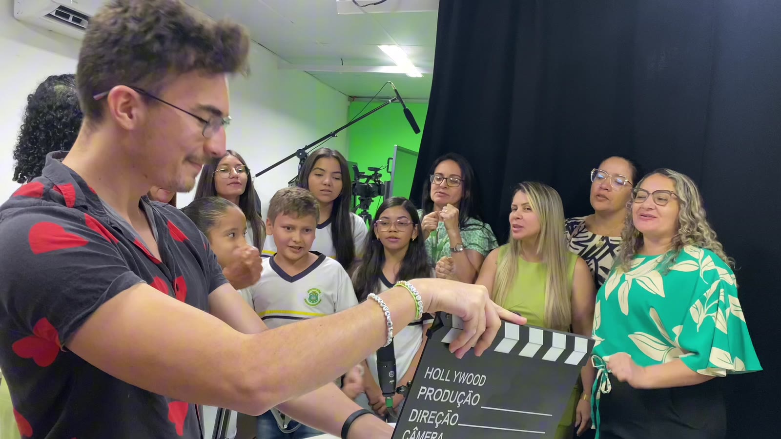 A workshop with students